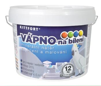 Vápno hasené  - vápno na bielenie biela 6 kg