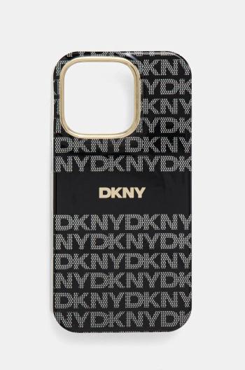 Puzdro na mobil Dkny iPhone 16 Pro 6.3 čierna farba, DKHMP16LHRHSEK