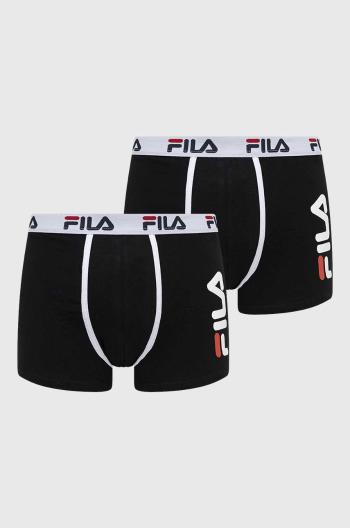 Boxerky Fila 2-pak pánske, čierna farba