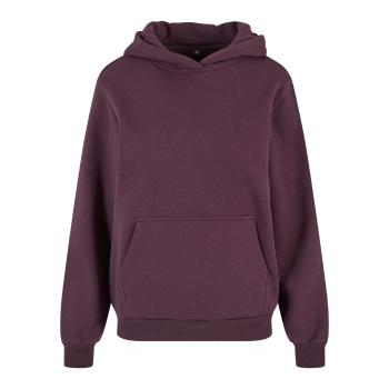 Build Your Brand Hebká dámska mikina cez hlavu Fluffy - Slivková | L