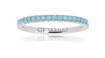 Sif Jakobs Strieborný prsteň s kamienkami tyrkysu Ellera SJ-R2869-TQ 50 mm