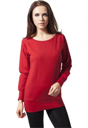 Urban Classics Ladies Wideneck Crewneck red