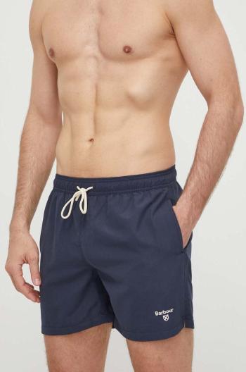 Plavkové šortky Barbour tmavomodrá farba, MSW0064