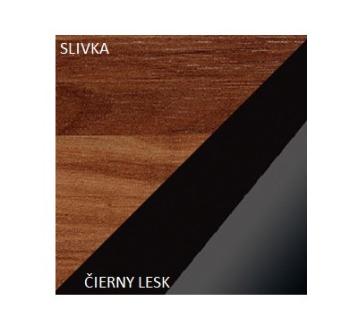 ArtCross Predsieňová stena GRAND Farba: Slivka / čierny lesk