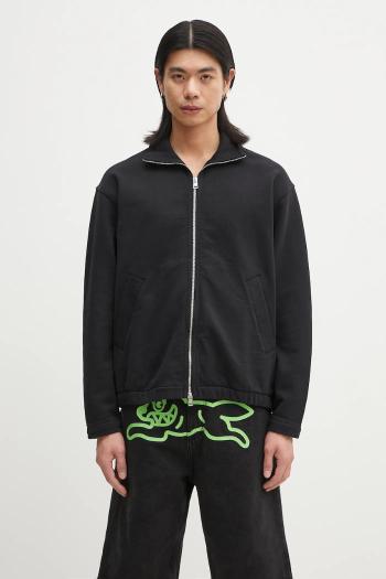 Bavlnená mikina Norse Projects Bjorn Relaxed Organic Loopback Track Jacket pánska, čierna farba, jednofarebná, N20.1379.9999