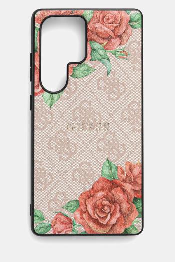 Puzdro na mobil Guess Samsung Galaxy S25 Ultra ružová farba, GUHMS25LP4ROPEMCP