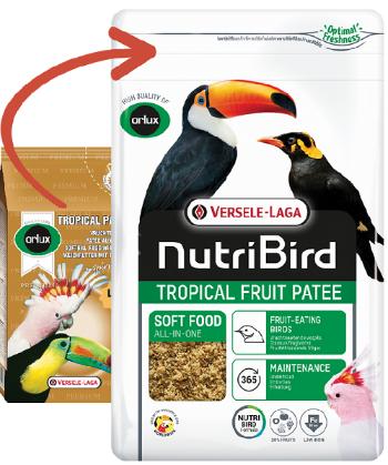Versele Laga Orlux NutriBird Tropical Patee Premium - kompletná kŕmna zmes pre ovocnomilné druhy 1kg