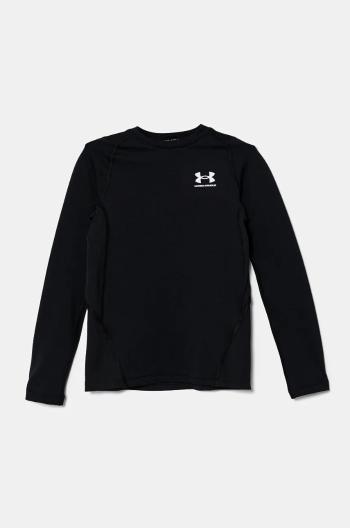Detské tričko s dlhým rukávom Under Armour CG LS čierna farba, jednofarebné, 1366372