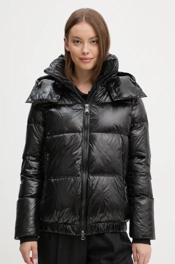 Páperová bunda Hetrego ROSE dámska, čierna farba, zimná, oversize, 8N723