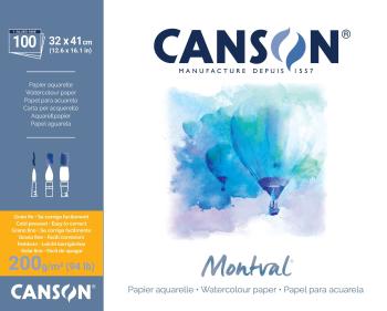 Canson Pad Montval Cold Pressed Skicár 41 x 32 cm 200 g Natural White