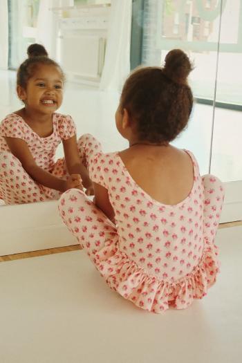 Dievčenské šaty Konges Sløjd MOUSSE TUTU DRESS ružová farba, mini, priliehavé, KS103246