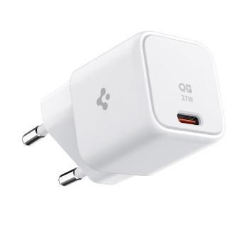 Spigen PowerArc PE2103 mini hálózati töltő adapter USB-C, GaN, 27W, fehér