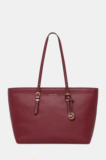 Kožená kabelka MICHAEL Michael Kors QUINN bordová farba, 30T5GQNT9L
