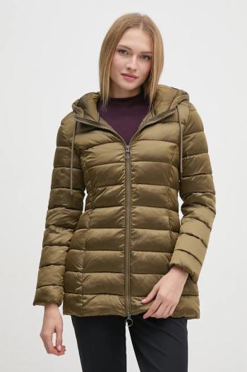 Bunda Sisley dámska, zelená farba, zimná, 2E3XLN044