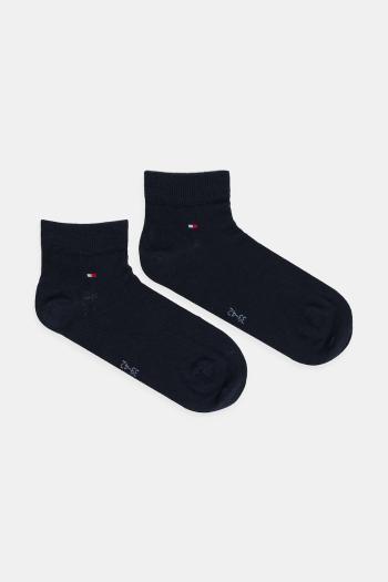 Ponožky Tommy Hilfiger 2-pak pánske, tmavomodrá farba, 342025001