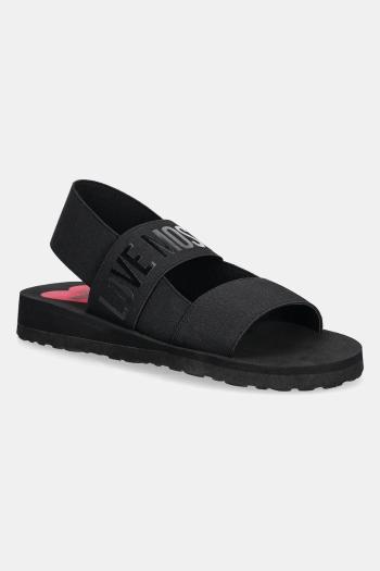 Sandále Love Moschino dámske, čierna farba, JA16033G0MJN7000