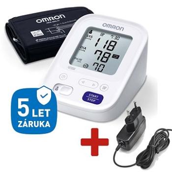 OMRON M3 AC so sieťovým zdrojom Omron, 5 rokov zár. – tónometer dig. (2196)