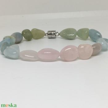 Stresszoldó - Berill színátmenetes nugget minimál karkötő