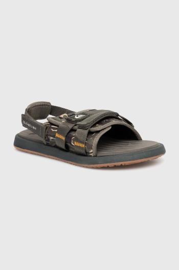 Sandále Quiksilver pánske, zelená farba