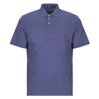 Polo Ralph Lauren  POLO EN JERSEY AVEC POCHE  Polokošele s krátkym rukávom Modrá