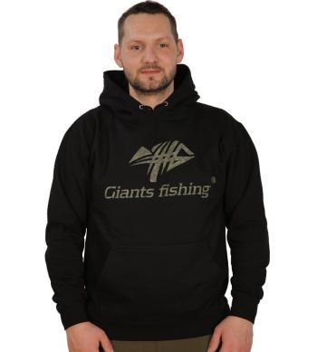 Giants fishing mikina s kapucňou čierna camo logo - xxxxl