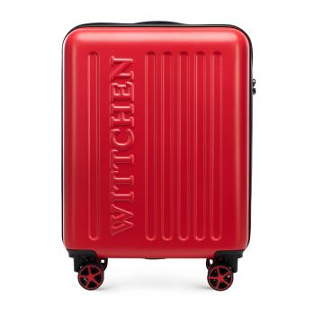 Kabínový kufor ABS s reliéfnym logom červená 56-3A-501-35