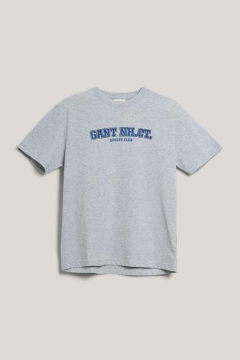 TRIČKO GANT GRAPHIC SS T-SHIRT LIGHT GREY MELANGE