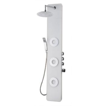 KERRA - Sprchový panel s hydromasážou Tore (biely) 5907548105509