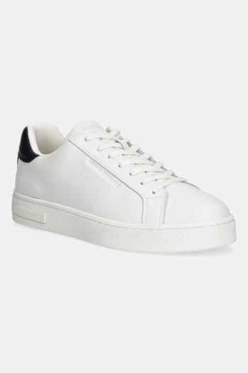 Kožené tenisky Armani Exchange biela farba, XM000141 AF11912 M0036