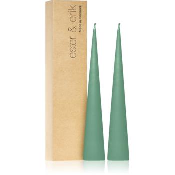 ester & erik cone candles cool mint (no. 55) dekoratívna sviečka 2x25 cm