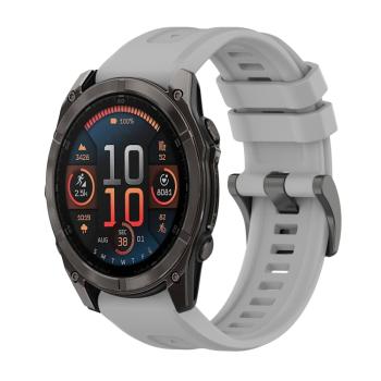 SILICONE Vymeniteľný remienok pre Garmin Fenix 8 47mm šedý