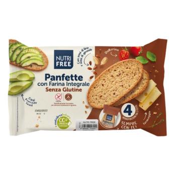 NUTRIFREE Panfette celozrnný krájaný chlieb 4 x 85 g