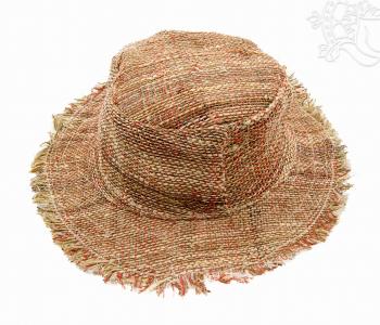 Kender (Hemp) kalap rusztikus stílusban - 34 cm