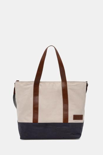 Taška Tommy Hilfiger béžová farba, AM0AM13368