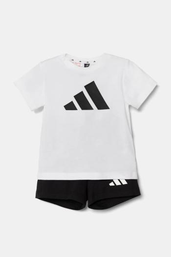 Detská bavlnená súprava adidas biela farba, JE1388