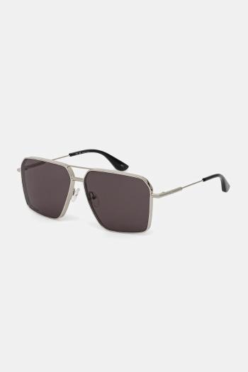 Slnečné okuliare Alexander McQueen pánske, strieborná farba, AM0500S