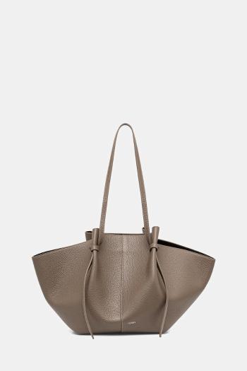 Kožená kabelka Yuzefi LARGE MOCHI béžová farba, YUZSS25-HB-LM-L052