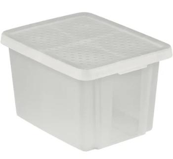 CURVER Úložný box ESSENTIALS 26L s vekom | transparentná