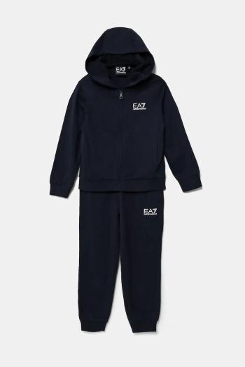 Detská tepláková súprava EA7 Emporio Armani tmavomodrá farba, 7B000031 AF10380
