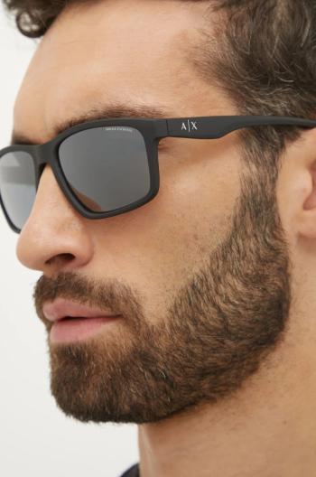 Slnečné okuliare Armani Exchange pánske, čierna farba, 0AX4122S