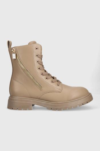 Detské workery Tommy Hilfiger béžová farba