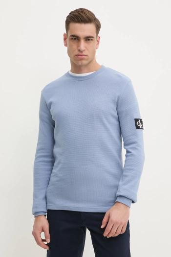 Bavlnená mikina Calvin Klein Jeans s nášivkou, J30J323485