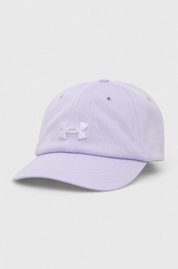 Šiltovka Under Armour fialová farba, s nášivkou, 1376705