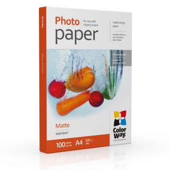 COLORWAY FOTOPAPIER CW MATNY 220G/M2,100KS,A4 (PM220100A4)