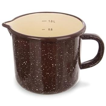 Orion Hrnček smalt BROWN 12 cm výlevka (113164)