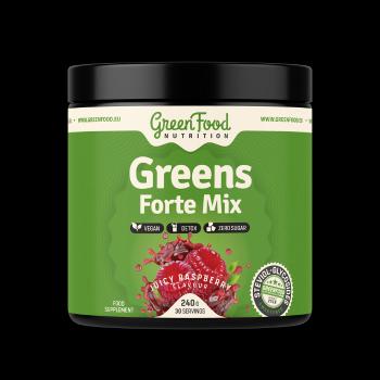GREENFOOD NUTRITION Greens Forte Mix šťavnaté raspberry 240 g