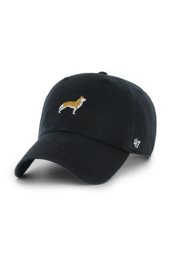 Bavlnená šiltovka 47 brand Dog Base Runner Icon čierna farba, jednofarebná, XX-BSRIC1411GWS-BKK