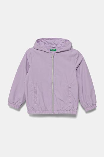Detská bunda United Colors of Benetton fialová farba, 2IGGGN03L