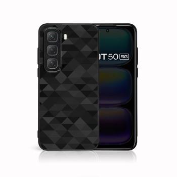 MY ART Ochranný kryt pre Infinix Hot 50 BLACK TRIANGLES (232)