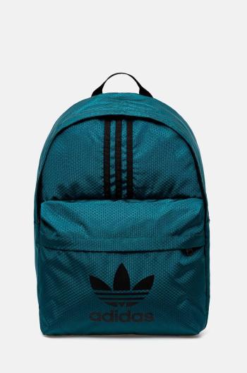 Ruksak adidas Originals Adicolor dámsky, tyrkysová farba, veľký, s potlačou, JE1618